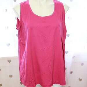 #279 Karen Kane Pink Dressy Tank Size 0X